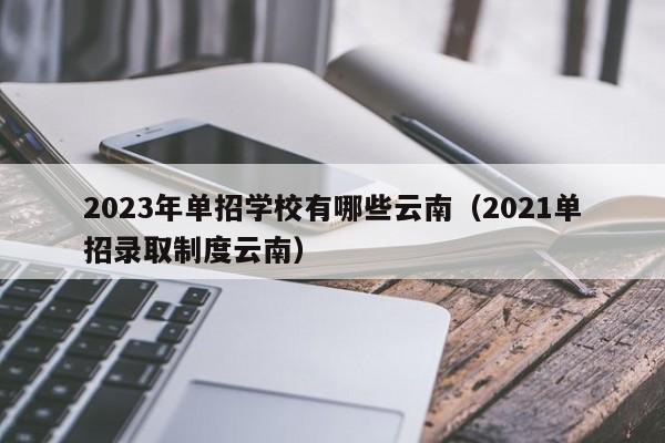 2023年单招学校有哪些云南（2021单招录取制度云南）